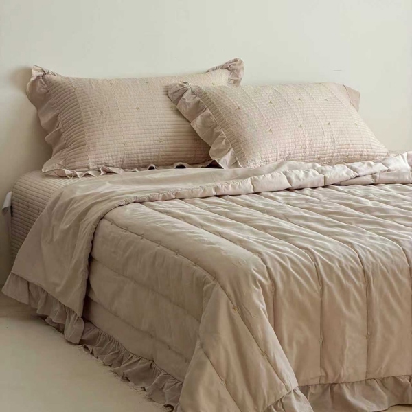 Bộ ga chần "Sao bạc" | Cotton 60s - Vỏ chăn chần 200x230 cm