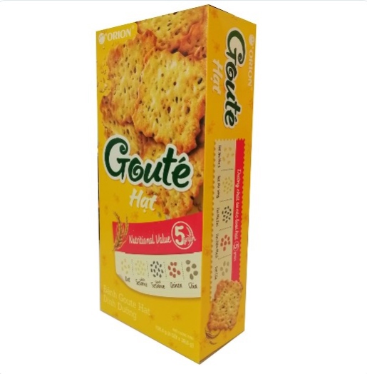 Bánh Goute hạt dinh dưỡng Orion hộp to 316,8g