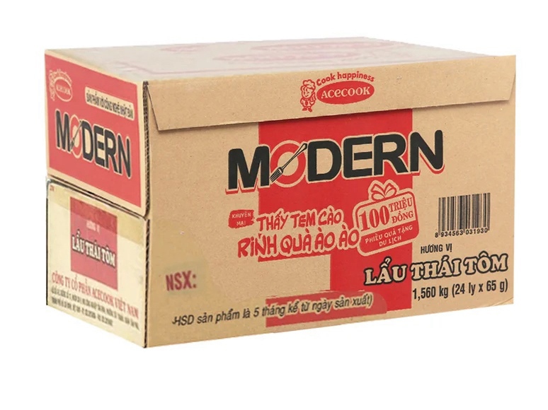 Mì ly Modern lẩu Thái tôm 24 ly
