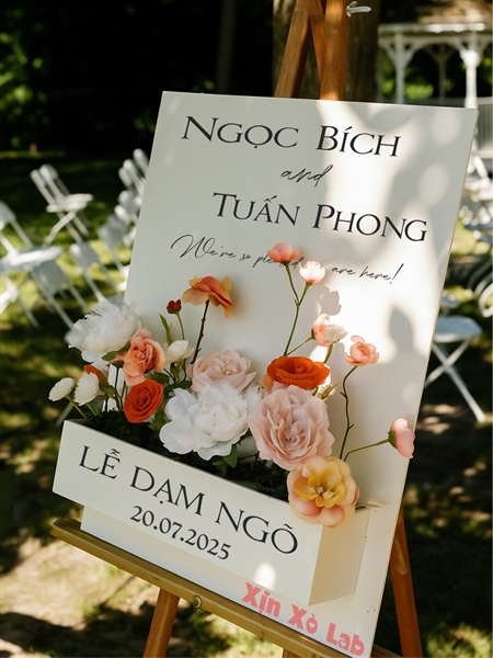 Bảng Welcome 3D Size 50x70 Mẫu Chữ Nhật 01