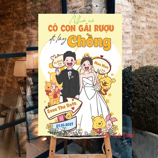 Bảng Welcome Vui Nhộn Size 50x70