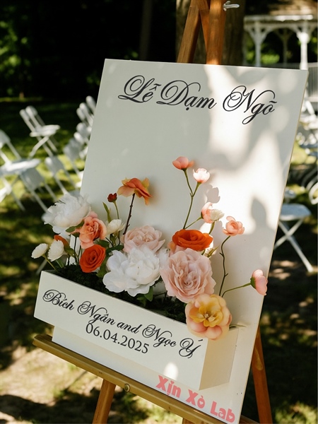 Bảng Welcome 3D Size 50x70 Mẫu Chữ Nhật 01