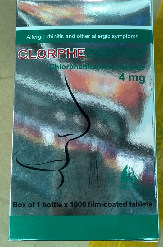Clorpheniramin 4mg Boston (Chai/1000 Viên Nén)