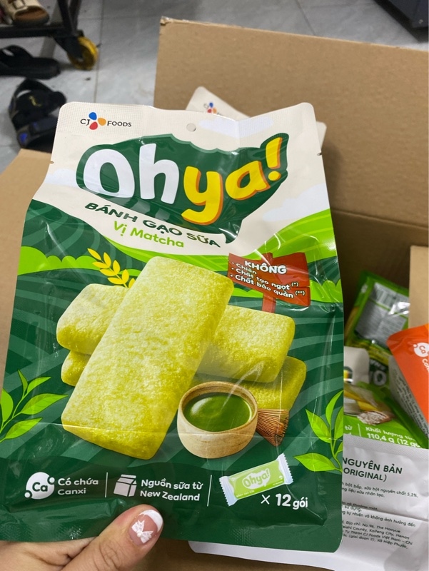 Bánh gạo sữa ohya vị Matcha 110g