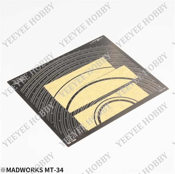 DỤNG CỤ MADWORKS - MT-34 - BẢNG CẮT BĂNG KEO CHE SƠN ARC TEMPLATES FOR MASKING TAPE