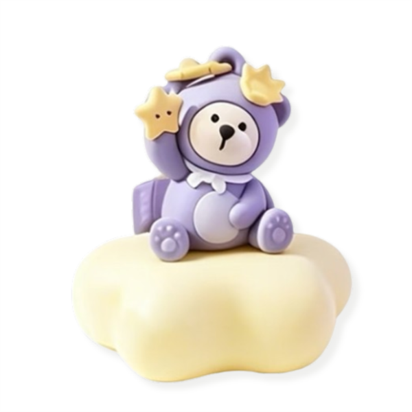 SM26_Purple Night Galaxy Bear Pat-on Lamp (Purple)