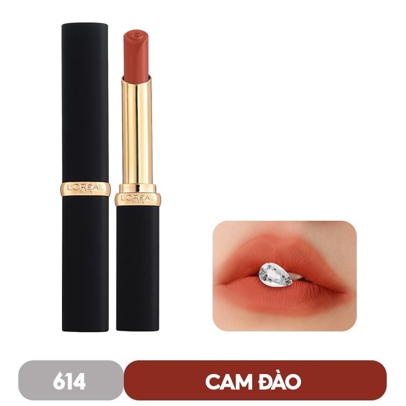 [Hàng Công Ty] LOREAL Son Color Riche Intense Volume Matte - 614 Sweet Papaya