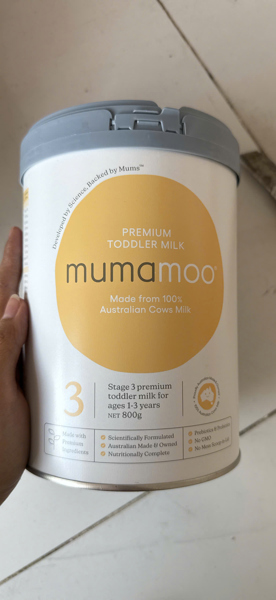 Hàng Úc-Sữa Bột Mumamoo số 3 (1-3Y) 800g