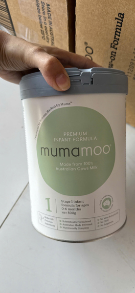 Hàng Úc-Sữa Bột Mumamoo số 1 (0-6M) 800g