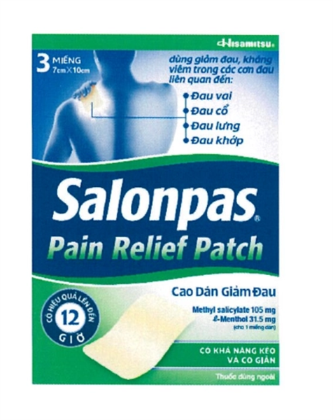 Salonpas Pain Relief Patch Hisamitsu (h/3m)