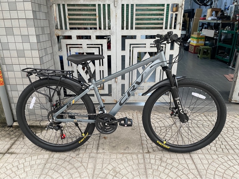 Xe CRV - 26inch MTB Nhôm - Đề Tourney 21s - Xám Xanh