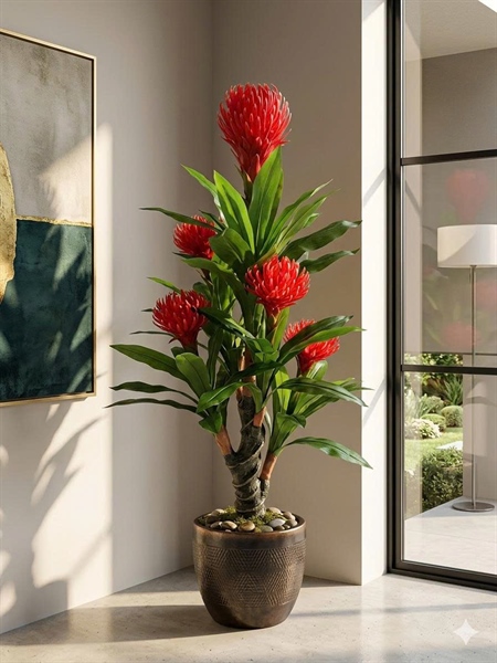 Cây 5 đầu xoắn - Cây - Hoa Lụa Vân Vượng