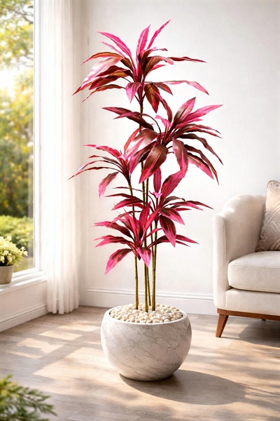 Cây ngũ phúc 1,7m - tím - Cây - Hoa Lụa Vân Vượng