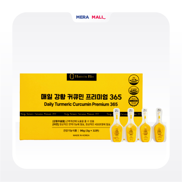 [ Hàng Công Ty ] Tinh Nghệ Nano 365 Curcumin Premium Hamin Bio Hàn Quốc 32 tép 500ml