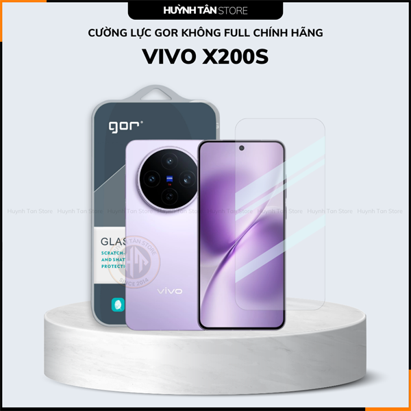 COMBO 2 KÍNH CƯỜNG LỰC VIVO X200S TRONG SUỐT CHÍNH HÃNG GOR