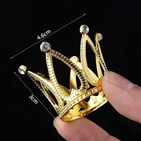Vương miện mini nhựa- vàng