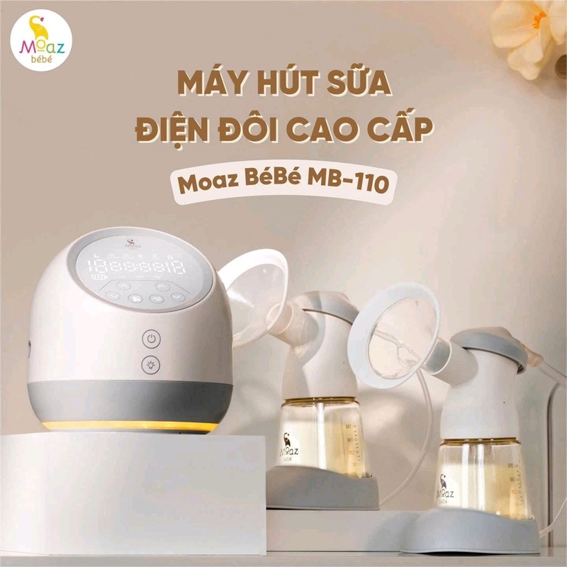 Máy hút sữa điện đôi cao cấp Moaz BéBé MB – 110