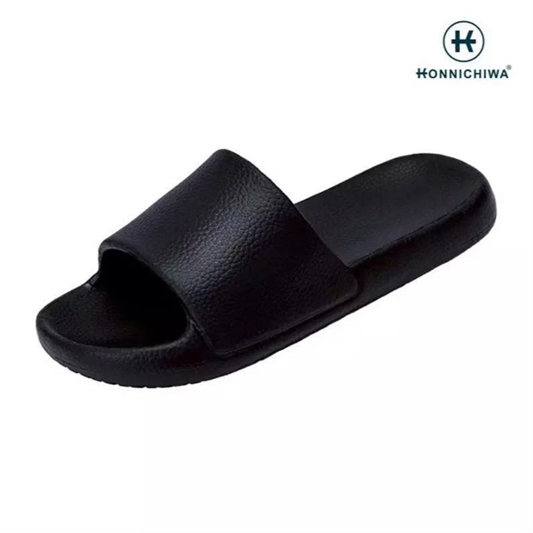 Dép nam quai ngang Akio Black