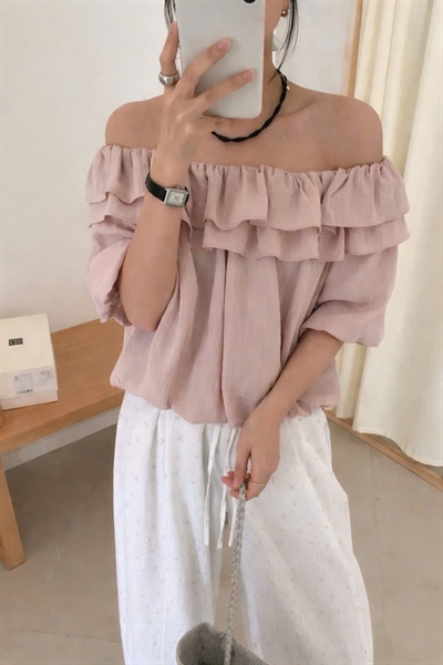 Áo tơ cổ bèo