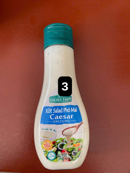 Xốt salad phô mai caesar Golden Farm 250ml