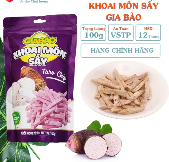 Khoai môn sấy Gia Bảo 100g