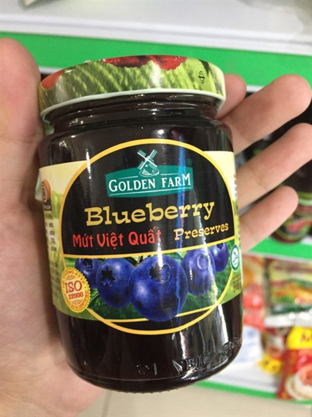 Mứt Việt quất Golden Farm 210g