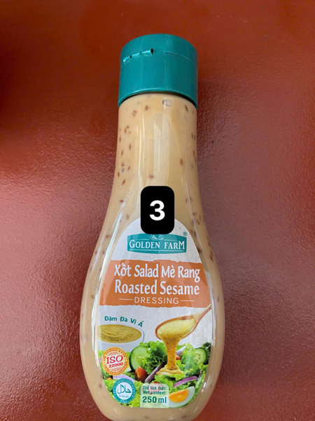 Xốt salad mè rang Golden Farm 250ml