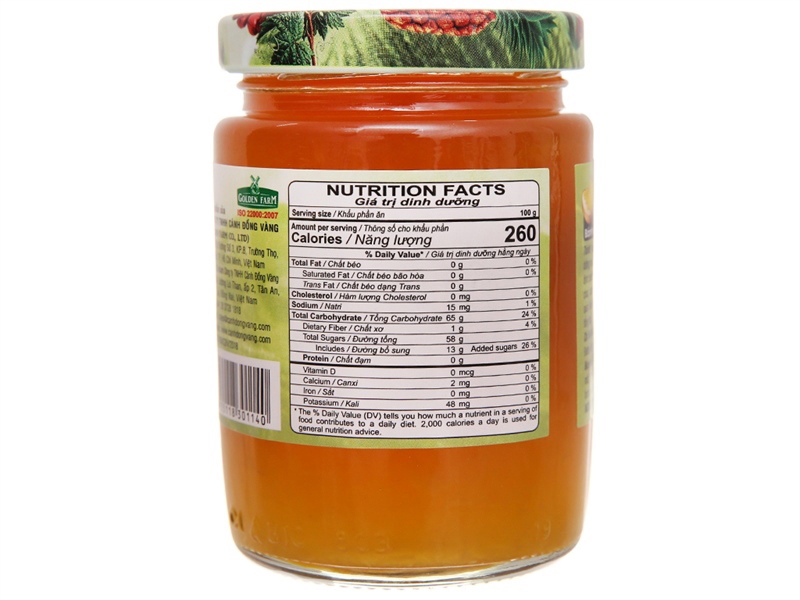 Mứt thơm Golden Farm 210g