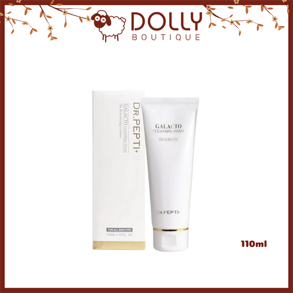 Sữa Rửa Mặt Tạo Bọt Dưỡng Trắng Da Dr.Pepti+ Galacto Cleansing Foam 110ml