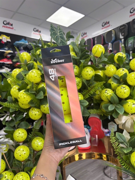 Giền Pickleball - Bóng Thi Đấu Cao Cấp Pickleball Zocker ZB48 (48 lỗ)