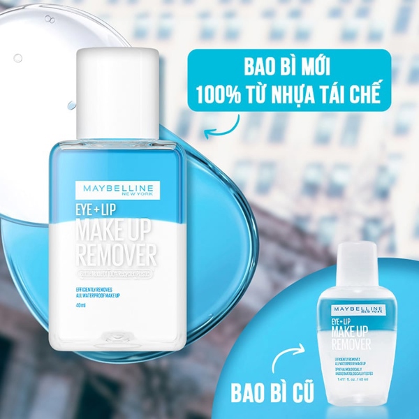 (VAT) Tẩy Trang Mắt Môi Maybelline 40ml