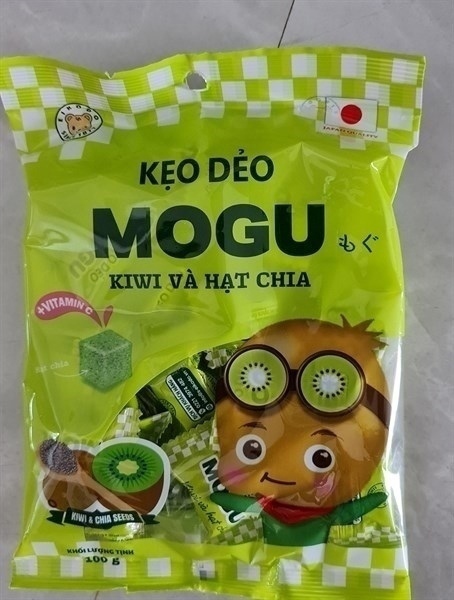 Kẹo dẻo Mogu Kiwi & hạt chia 100G