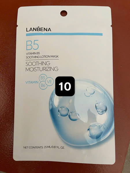 Mặt nạ dưỡng ẩm, dưỡng trắng lanbena Vitamin B5 soothing lotion mask