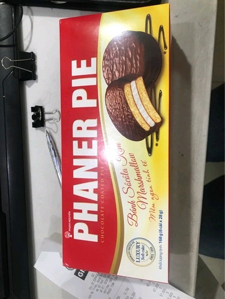 Banh phaner pie chocolate kem hop 168g