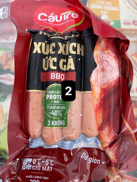 Xúc xích ức gà BBQ cầu tre 200g