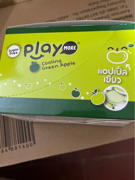Kẹo the không đườnghương táo Playmore 22g