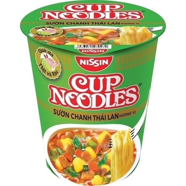 Ly mì Nissin cupnoodles sườn chanh TL
