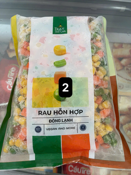 Trần gia rau hỗn hợp đông lạnh 500g