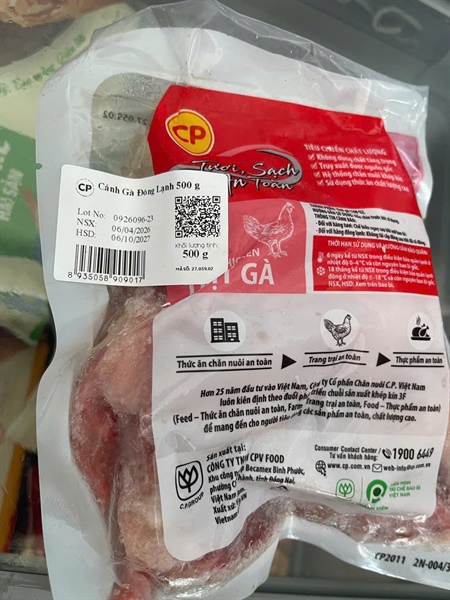 Cánh gà CP Đông lạnh 500g