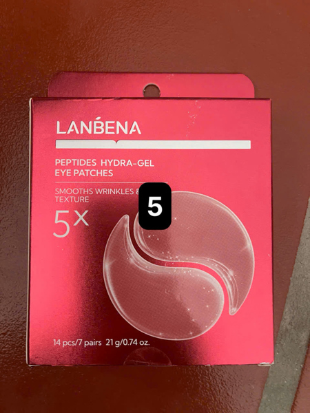 Mặt nạ dưỡng ẩm da quanh mắt Lanbena peptides hydra