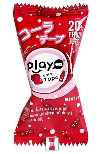 Kẹo dẻo cuộn Playmore vị cola 21g
