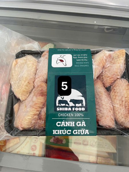 Cánh gà khúc giữa Frozen 500g shiba