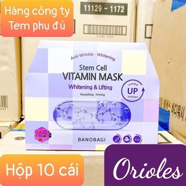 Mặt nạ Banobagi stem cell vitamin whitening & lifting