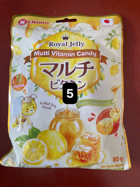 Kẹo eikodo multi mật ong chanh 80g