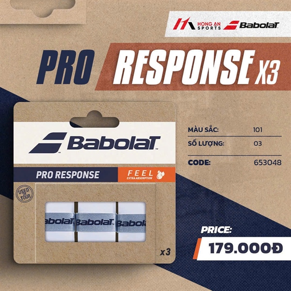 Giền Pickleball - CUỐN CÁN BABOLAT PRO RESONSE