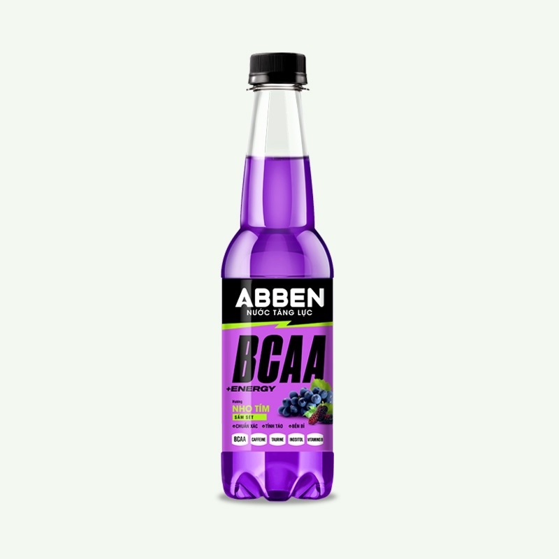 Nước tăng lực ABBEN BCAA hương nho 330ml