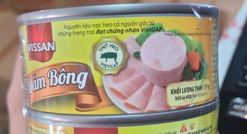 Thịt hộp dăm bông