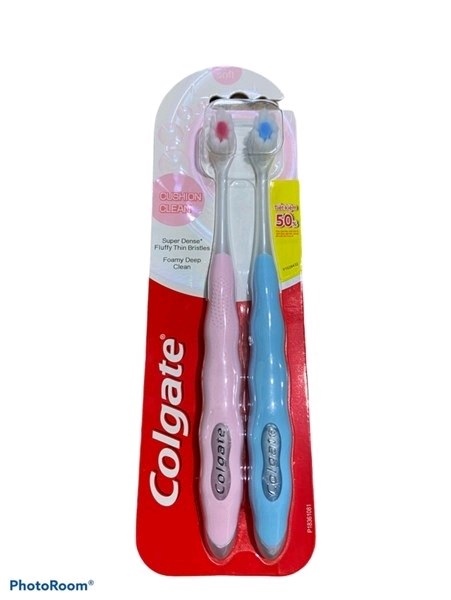 Bộ đôi bàn chải đánh răng Colgate cushion clean