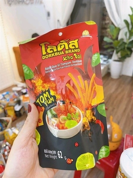 Bánh que vị Tomyum Dorkbua 62g