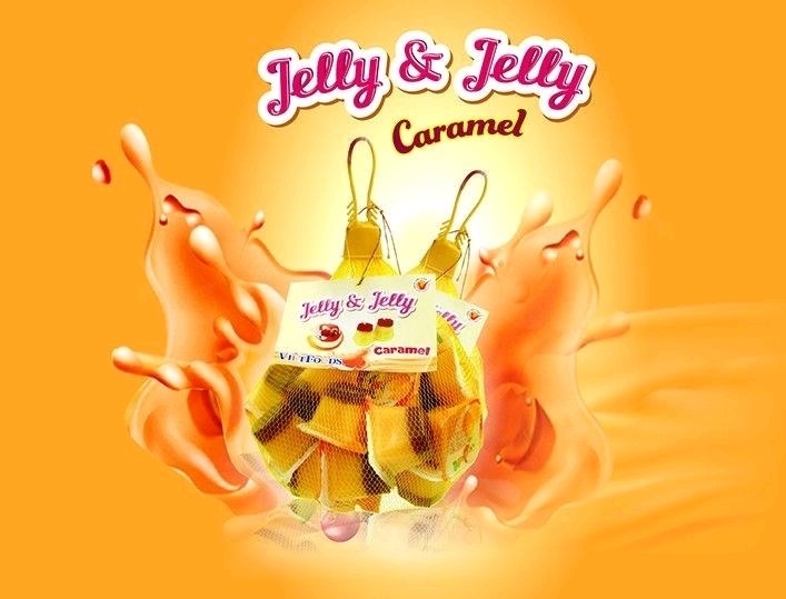 Thạch Caramel lưới 850g x 12 túi